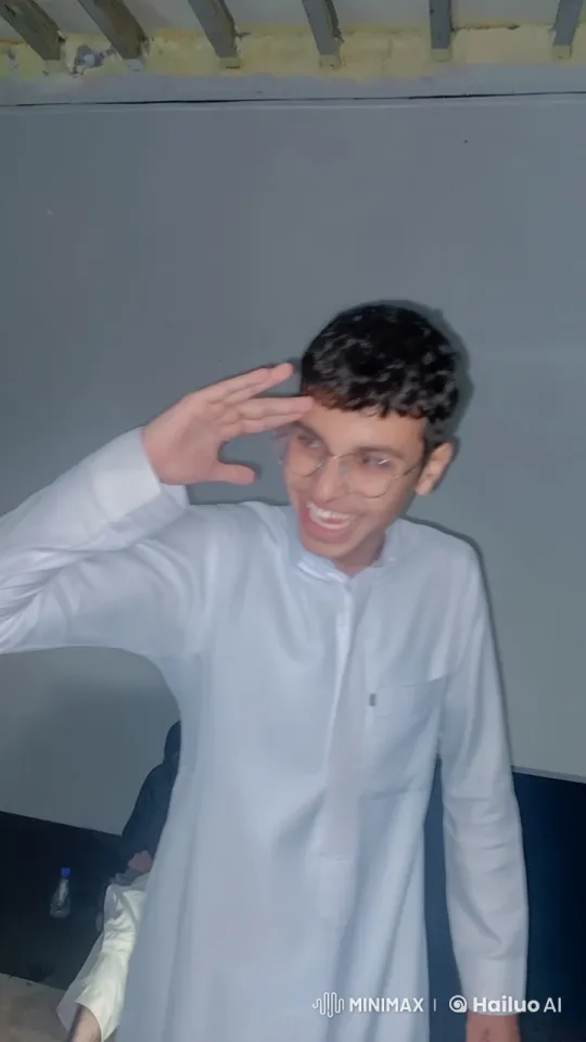 Animated Young Man Performing a Playful Salute – AI Generated Video | Hailuo AI