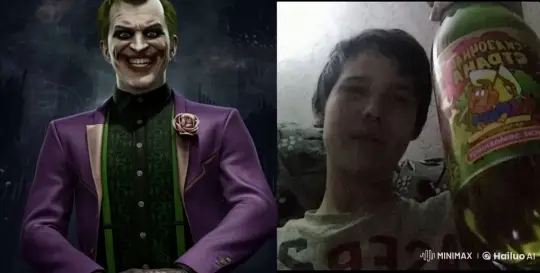Sinister Clown and Person Interact in Live2D Animation – AI Generated Video | Hailuo AI