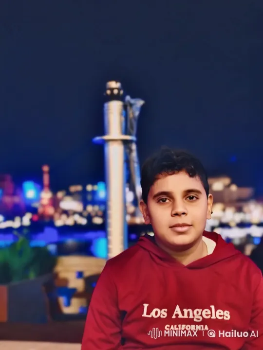 Young Person Smokes Calmly in Nighttime Cityscape – AI Generated Video | Hailuo AI
