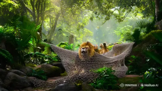 Young Hero Ali Saves Ensnared Lion Sher in the Jungle – AI Generated Video | Hailuo AI