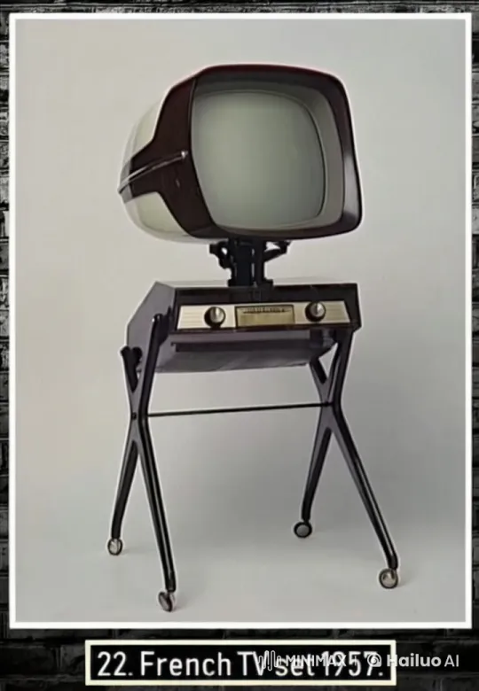 Vintage French TV Set Drives into Wall – AI Generated Video | Hailuo AI