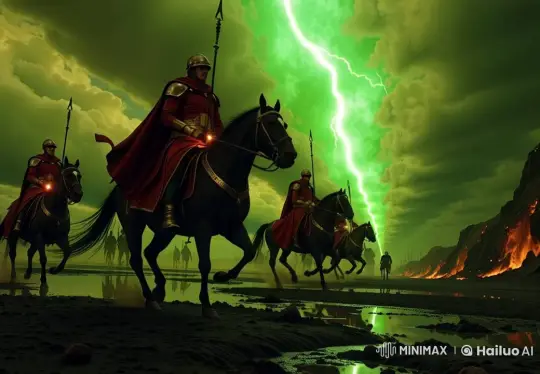 Steam Cavalry Charge Through No Man's Land with Ghostly Encounter – AI Generated Video | Hailuo AI