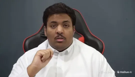 Man in Gaming Chair Contemplates with a Cigarette – AI Generated Video | Hailuo AI