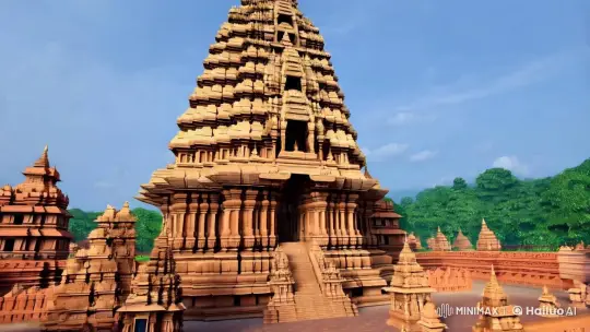 Virtual Tour of Brihadeeswarar Temple's Majesty – AI Generated Video | Hailuo AI