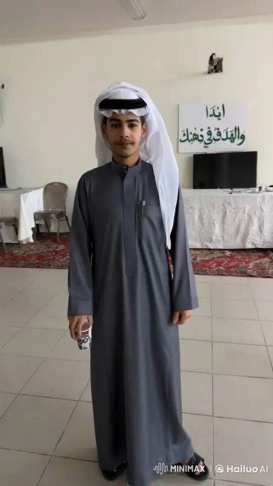 Young Man in Traditional Attire with Calm Demeanor – AI Generated Video | Hailuo AI