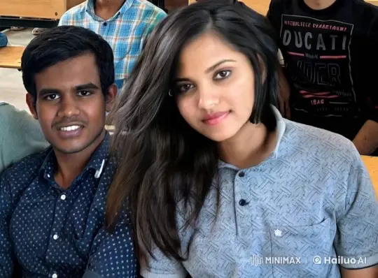 Young Couple Shares Tender, Passionate Kiss – AI Generated Video | Hailuo AI
