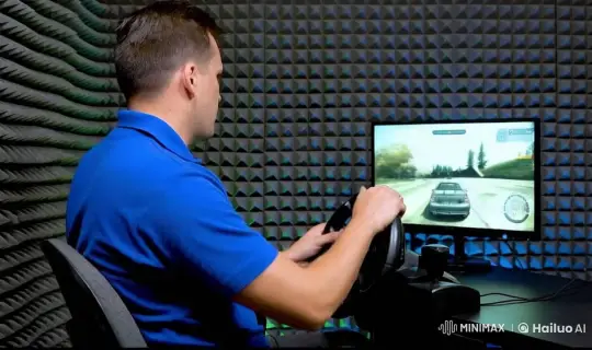 Racing Simulation Game Turns Fatal as Steering Wheel Breaks and Sets Room Ablaze – AI Generated Video | Hailuo AI