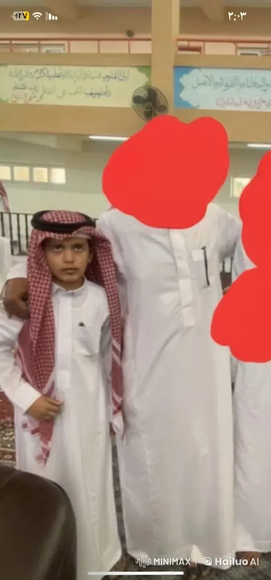 Young Boy and Smoker in Traditional Attire Indoors – AI Generated Video | Hailuo AI