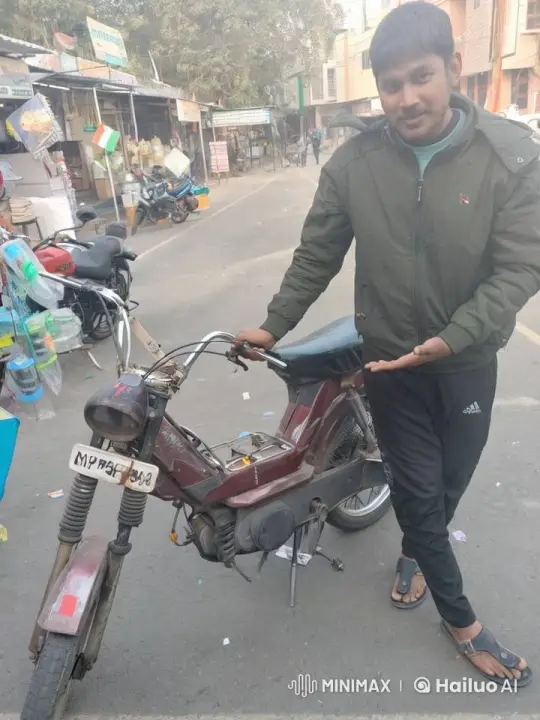 Man Rapidly Departs on Bike, Leaving Chaos in His Wake – AI Generated Video | Hailuo AI
