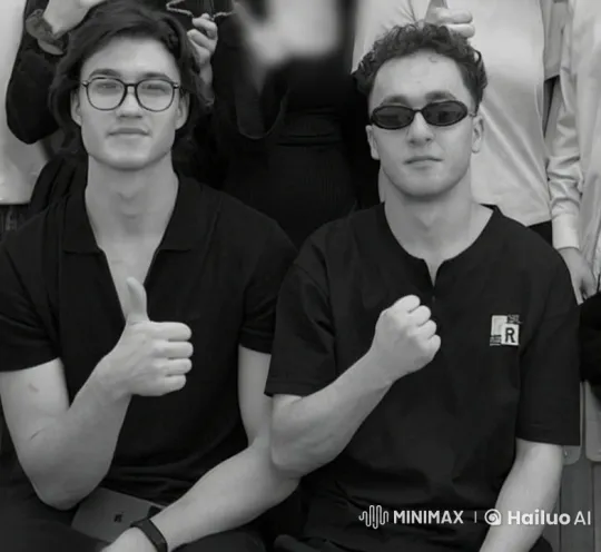 Friendly Men's Gestures in Static Background Loop – AI Generated Video | Hailuo AI
