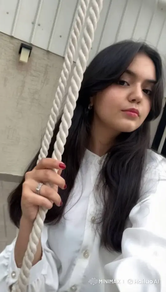 Young Woman Swinging Rope Requests Translation – AI Generated Video | Hailuo AI
