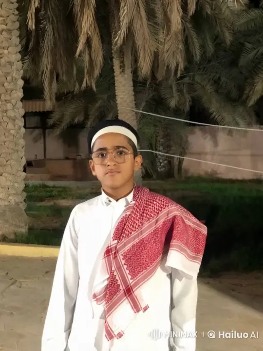 Young Boy Smokes by Palm Trees at Night – AI Generated Video | Hailuo AI