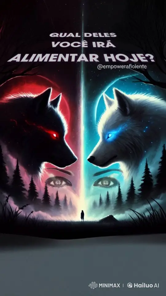 Forest Wolves' Gaze and the Divided Light – AI Generated Video | Hailuo AI