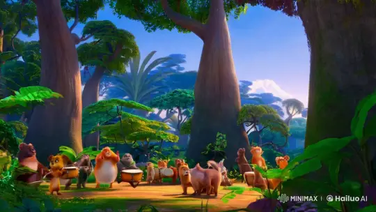 Jungle Serenity: Animals Play Music in Nature's Harmony – AI Generated Video | Hailuo AI