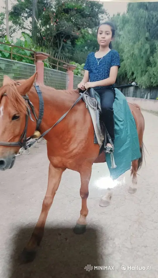 Girl Loses Control of Horse, Gets Left Behind – AI Generated Video | Hailuo AI
