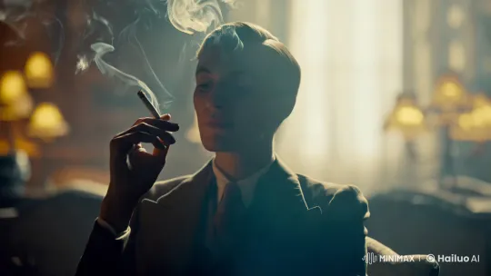Contemplative Figure in a Smoky, Dreamy Room – AI Generated Video | Hailuo AI