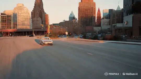 Volkswagen Jetta and Tesla Model S in Minneapolis – AI Generated Video | Hailuo AI