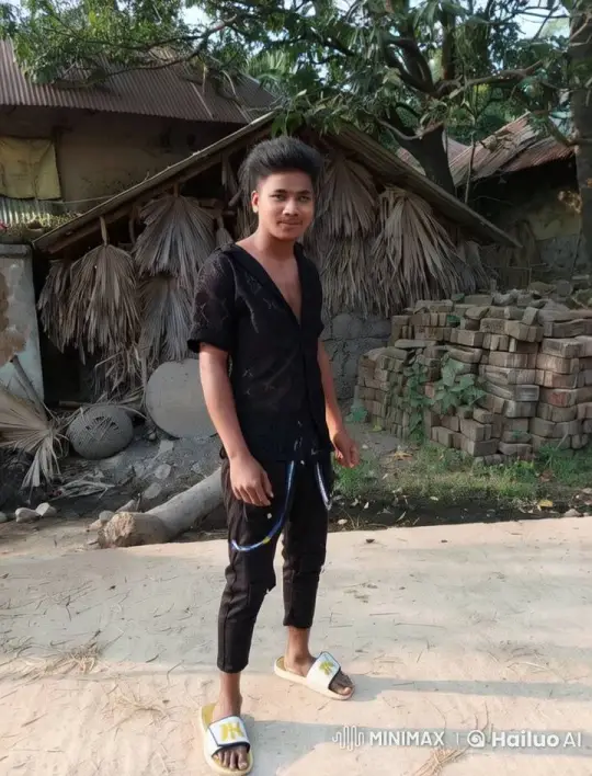 Young Man in Rustic Setting with Subtle Movements – AI Generated Video | Hailuo AI