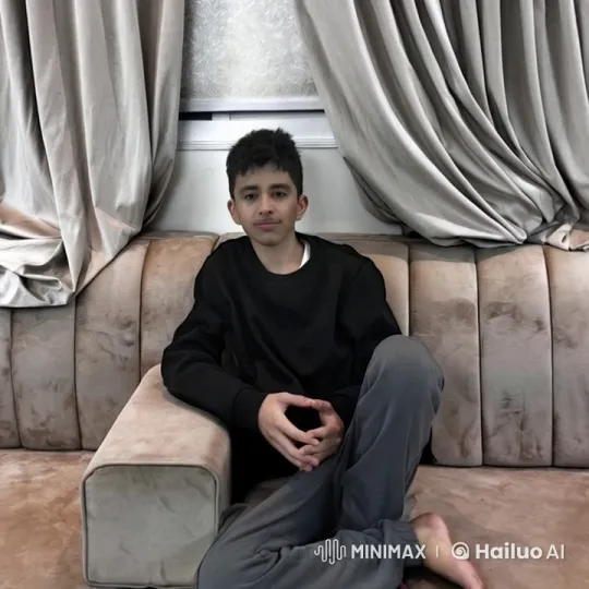 Young Person Smoking on Sofa in Neutral Setting – AI Generated Video | Hailuo AI