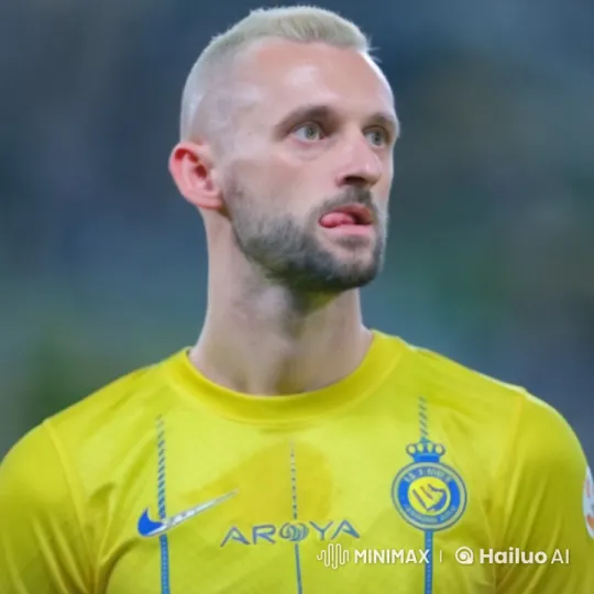 Man in Yellow Jersey Reflects with a Cigarette – AI Generated Video | Hailuo AI