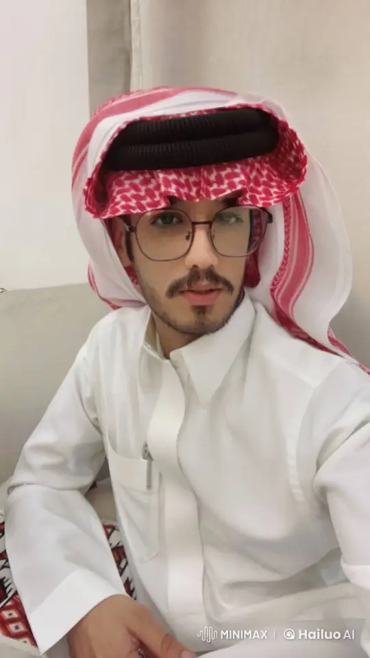 Traditional Attire, Man Smoking Calmly in White Setting – AI Generated Video | Hailuo AI