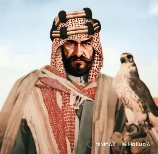 Middle Eastern Character with Falcon in Live2D Animation – AI Generated Video | Hailuo AI