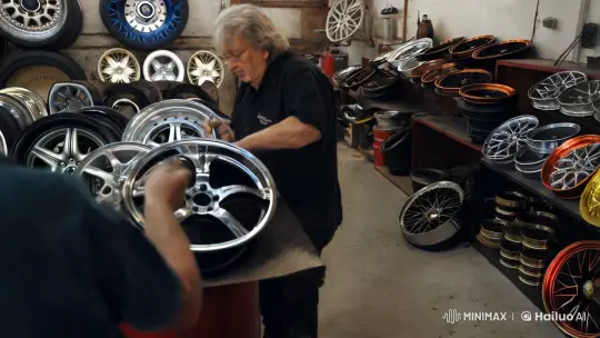 Artisanal Craftsmanship: Restoring Wheels with Care – AI Generated Video | Hailuo AI