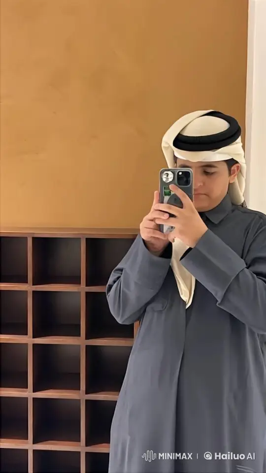 Traditional Dresser Smokes, Checks Phone in Serenity – AI Generated Video | Hailuo AI