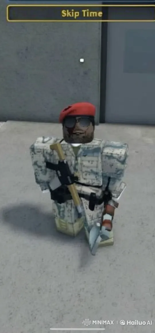 Soldier Smokes in Solitude by Gray Wall – AI Generated Video | Hailuo AI
