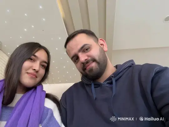Couple Shares Intimate Moment Indoors – AI Generated Video | Hailuo AI