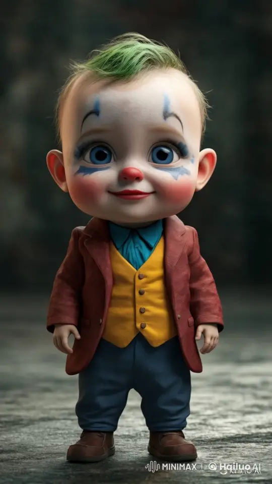 Baby Jester Delights with Playful Dance and Expressions – AI Generated Video | Hailuo AI