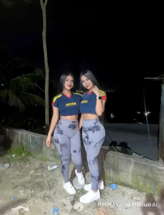Nighttime Disagreement Between Two Women in Athletic Wear – AI Generated Video | Hailuo AI