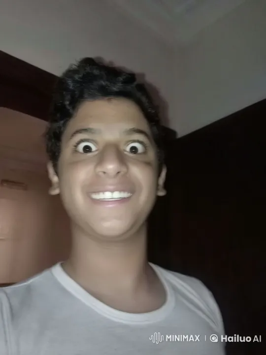 Wide-Eyed Person Smokes with Curiosity Indoors – AI Generated Video | Hailuo AI