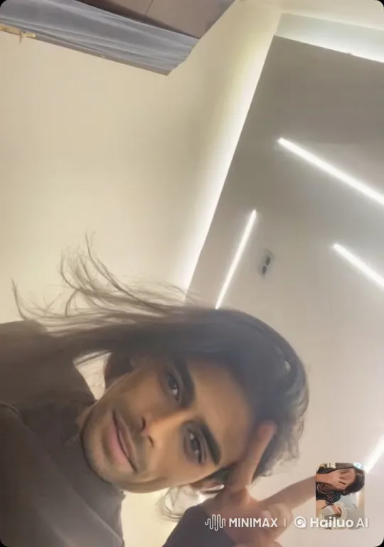 Person Smokes Peacefully in Modern Room with Call – AI Generated Video | Hailuo AI