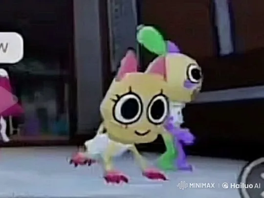 Colorful Creatures in a Gentle Indoor Setting – AI Generated Video | Hailuo AI