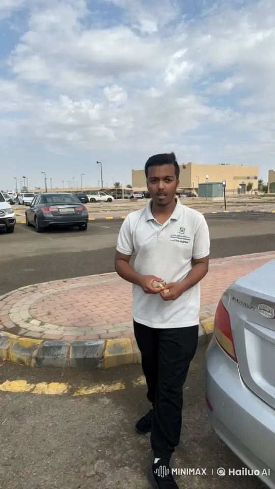 Young Man Smoking in Peaceful Parking Lot – AI Generated Video | Hailuo AI