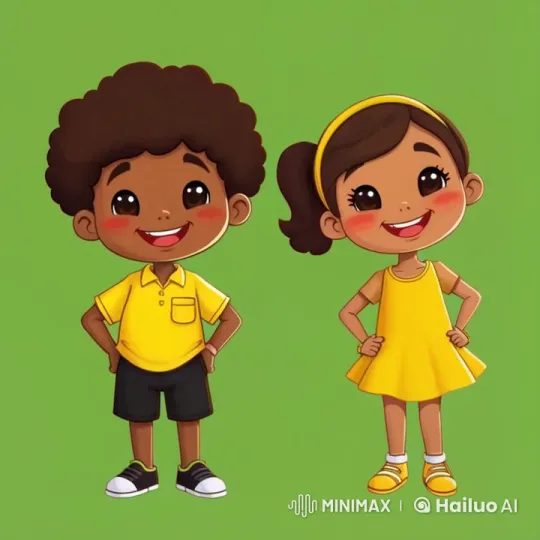 Children Expressing Joy Through Gestures – AI Generated Video | Hailuo AI