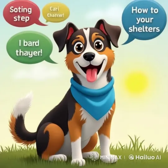 Joyful Dog Shares Tuesday Tips with Animated Speech – AI Generated Video | Hailuo AI