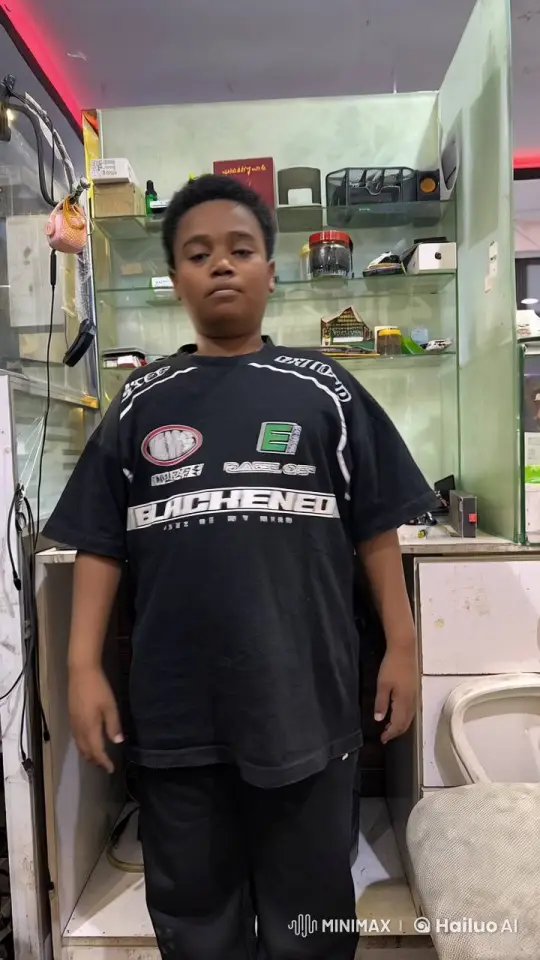 Person Smoking in Front of Cluttered Shelf Display – AI Generated Video | Hailuo AI