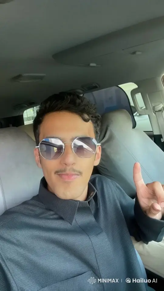 Person Smoking in Car with Sunglasses – AI Generated Video | Hailuo AI