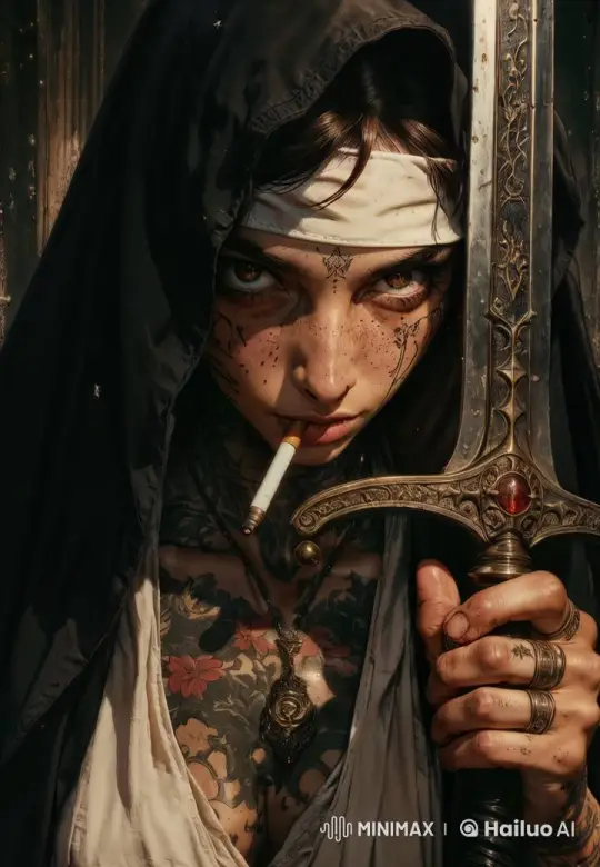 Rebellious Nun: A Complex Portrait of Contradiction – AI Generated Video | Hailuo AI