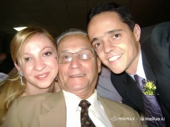 Grandfather and Grandchildren Share Affectionate Moment – AI Generated Video | Hailuo AI