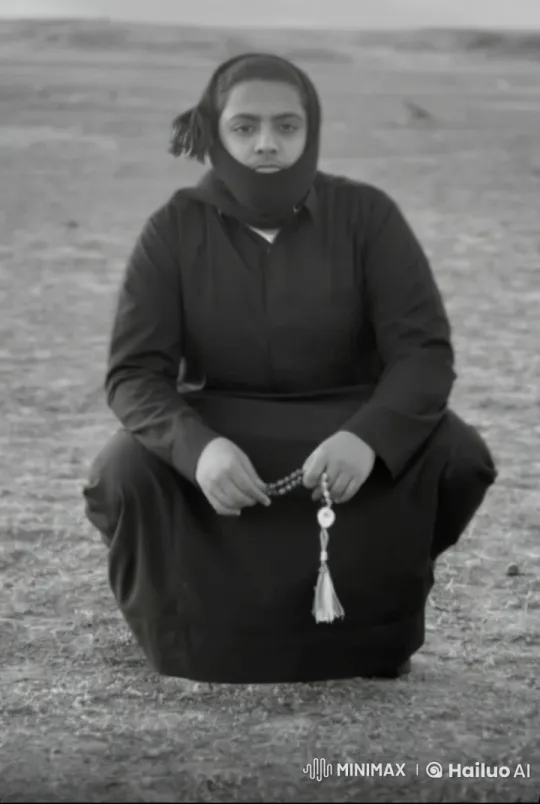 Contemplative Person in Traditional Attire in Desolate Landscape – AI Generated Video | Hailuo AI