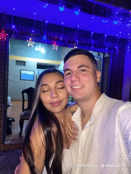 Couple Surprised by Unexpected Kiss in Festive Room – AI Generated Video | Hailuo AI
