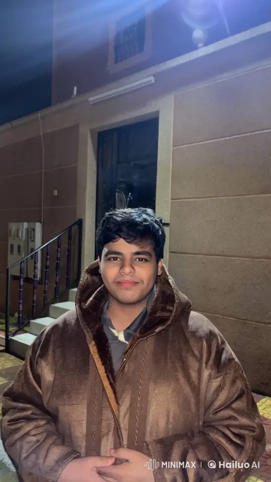 Young Man Enjoys a Calm Nighttime Smoke – AI Generated Video | Hailuo AI