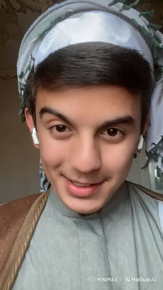 Young Man in Traditional Attire Smokes Cigarette Indoors – AI Generated Video | Hailuo AI