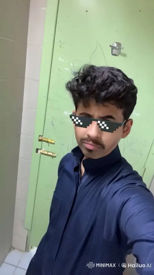 Animated Person Mimics Smoking Loop with Digital Effects – AI Generated Video | Hailuo AI