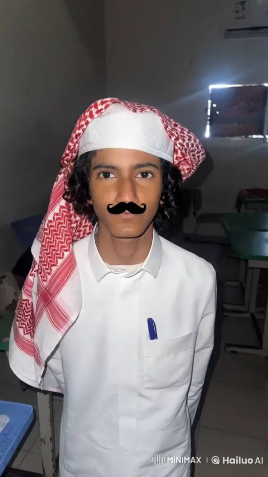 Traditional Attire Individual Smokes in Classroom Setting – AI Generated Video | Hailuo AI