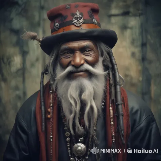 Jolly Old Man Laughs in Dimming Light Atmosphere – AI Generated Video | Hailuo AI