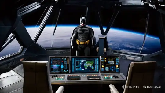 Batman's High-Tech Space Station: A Glimpse of Solitude and Dedication – AI Generated Video | Hailuo AI